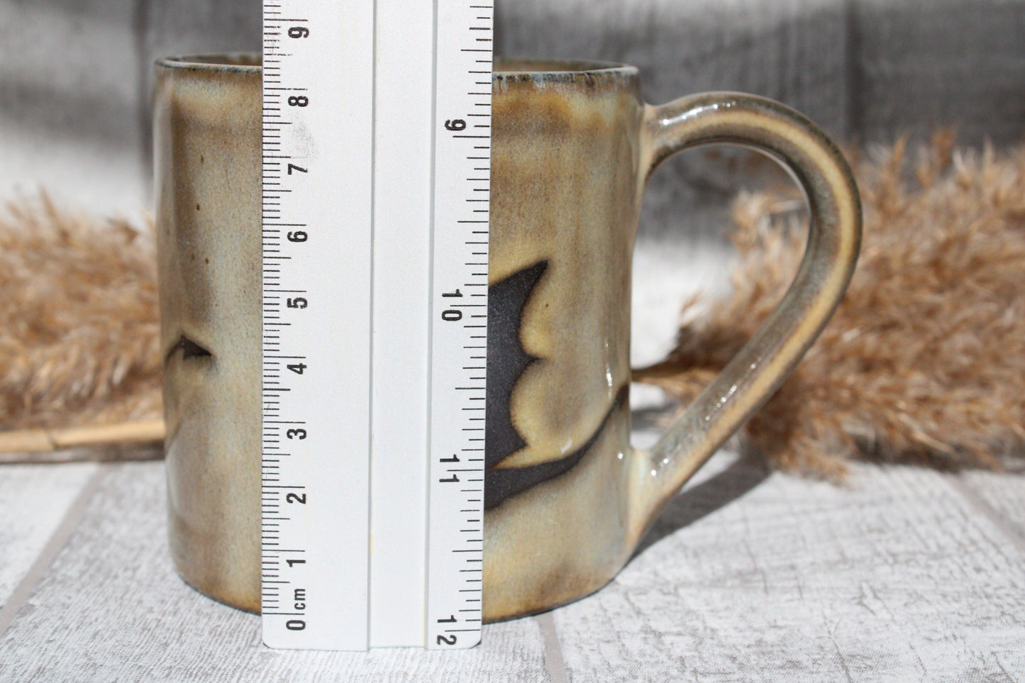 Handmade Flying Dragons mug, 350ml