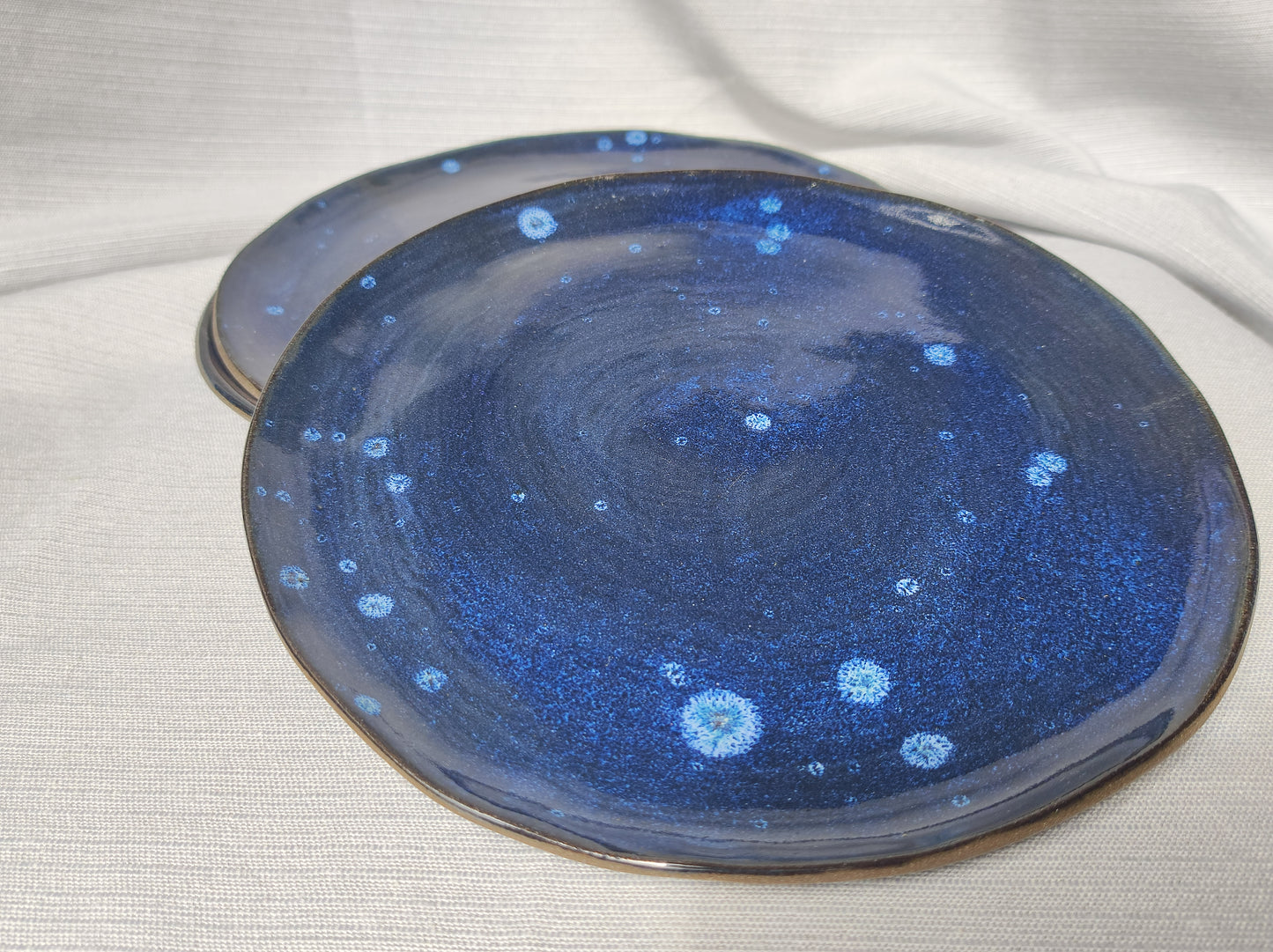 Handmade desert Universe plates (Set of 3), D=18cm