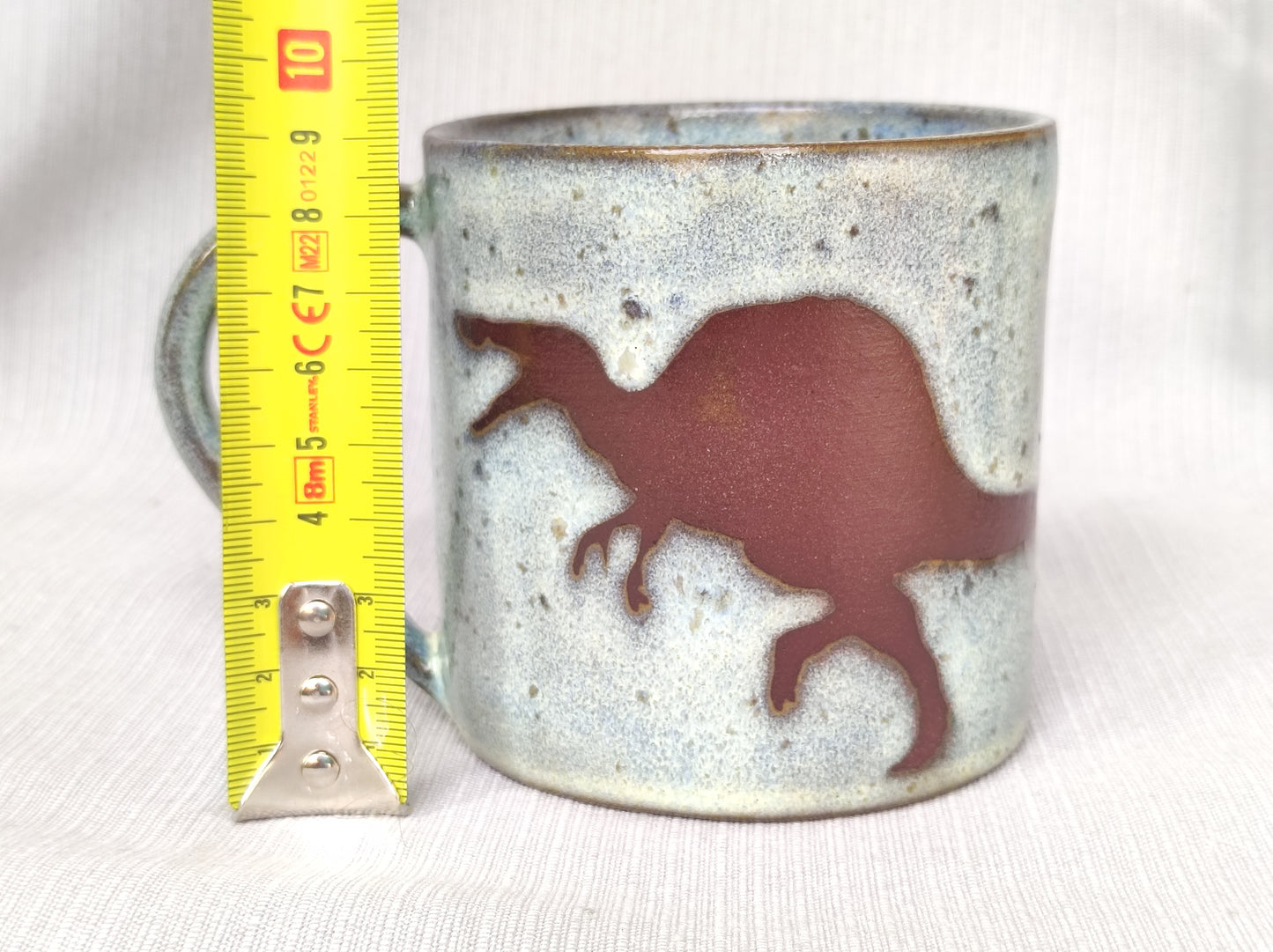 Unique Ceramic handmade Spinosaurus dinosaur Jurassic mug (400 ml)