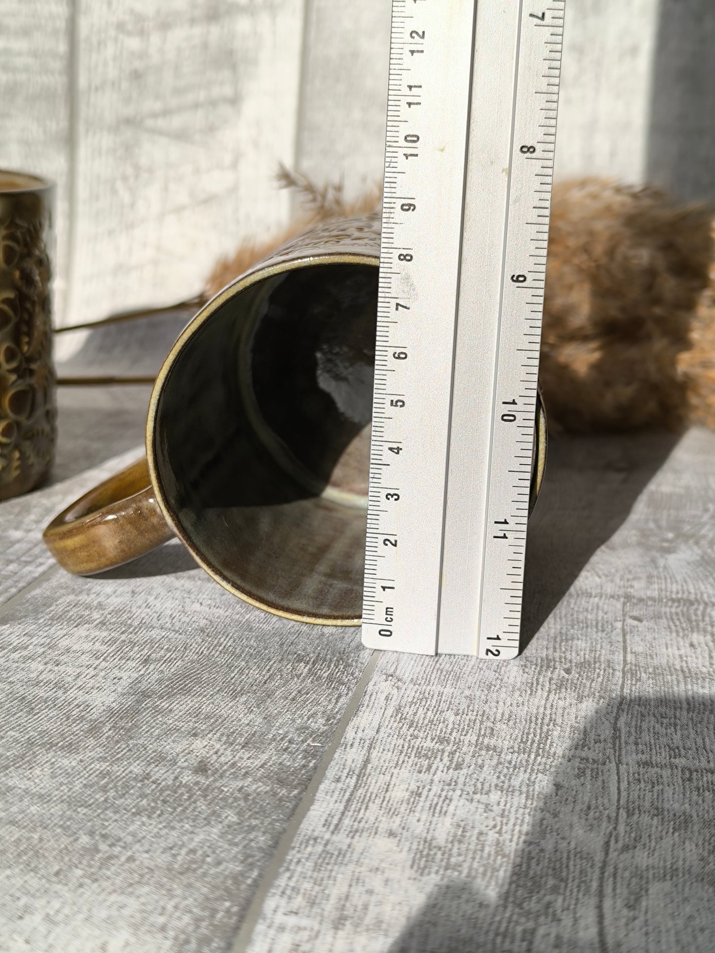 Handmade Acorns Autumn mug, 350ml