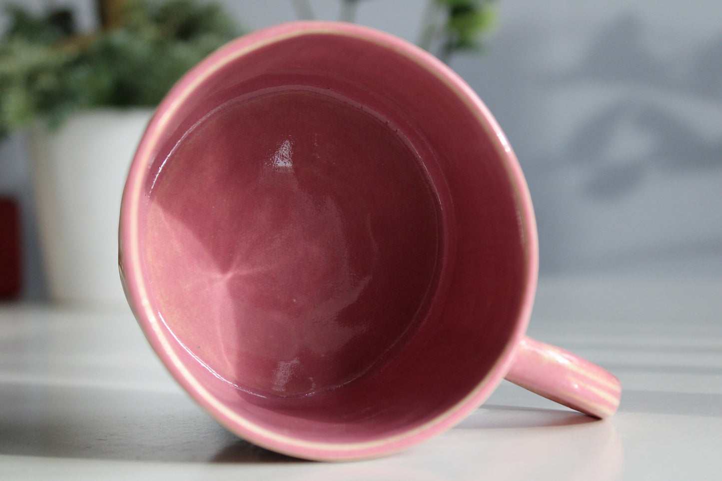 Handmade Pink Flamingo mug, 300ml