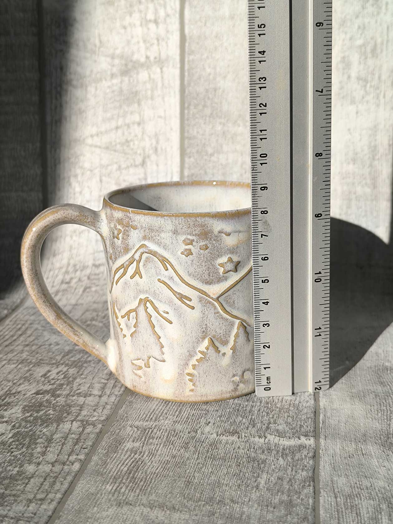 Handmade Winter Wonderland mug, 350 ml