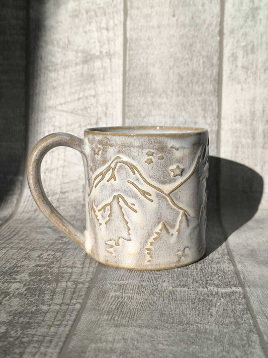 Handmade Winter Wonderland mug, 350 ml