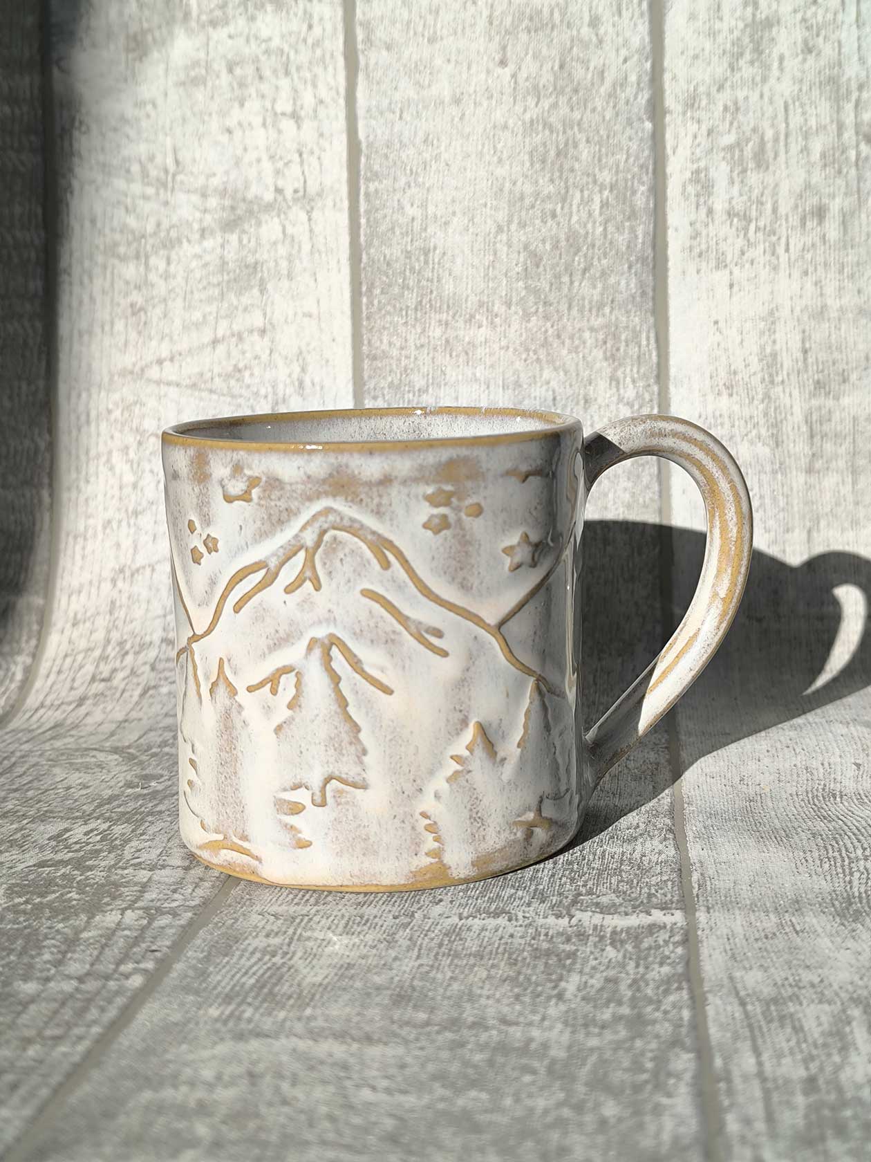 Handmade Winter Wonderland mug, 350 ml