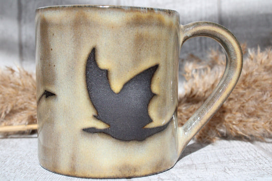 Handmade Flying Dragons mug, 350ml