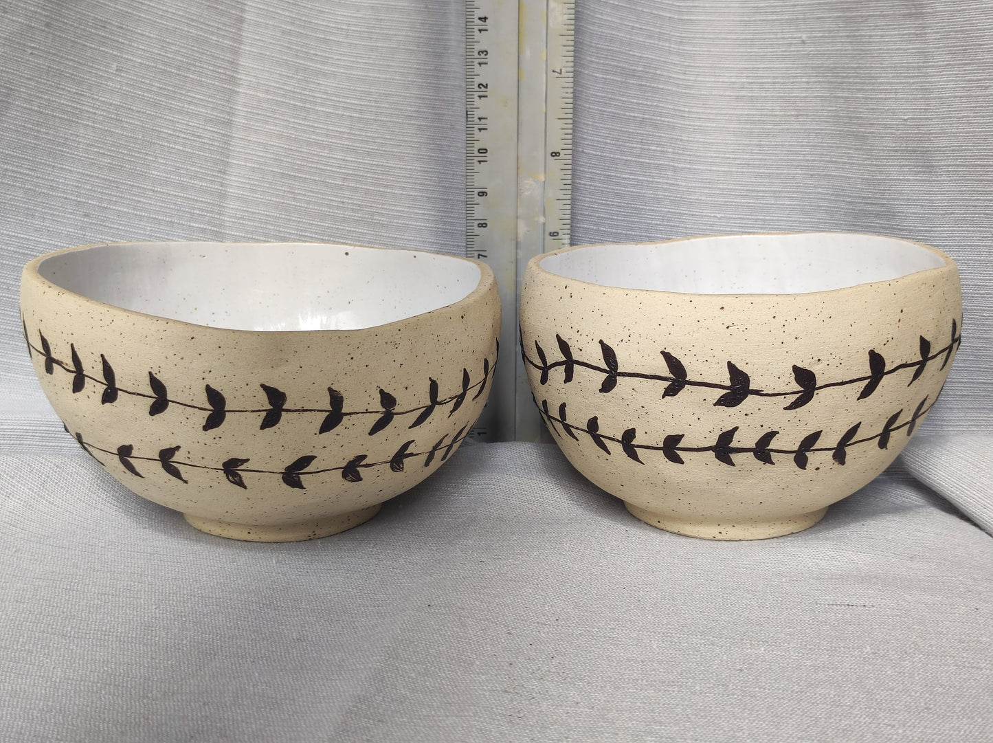 Handmade bay leaf bowl (small) - wonky uneven bowls with organic shape