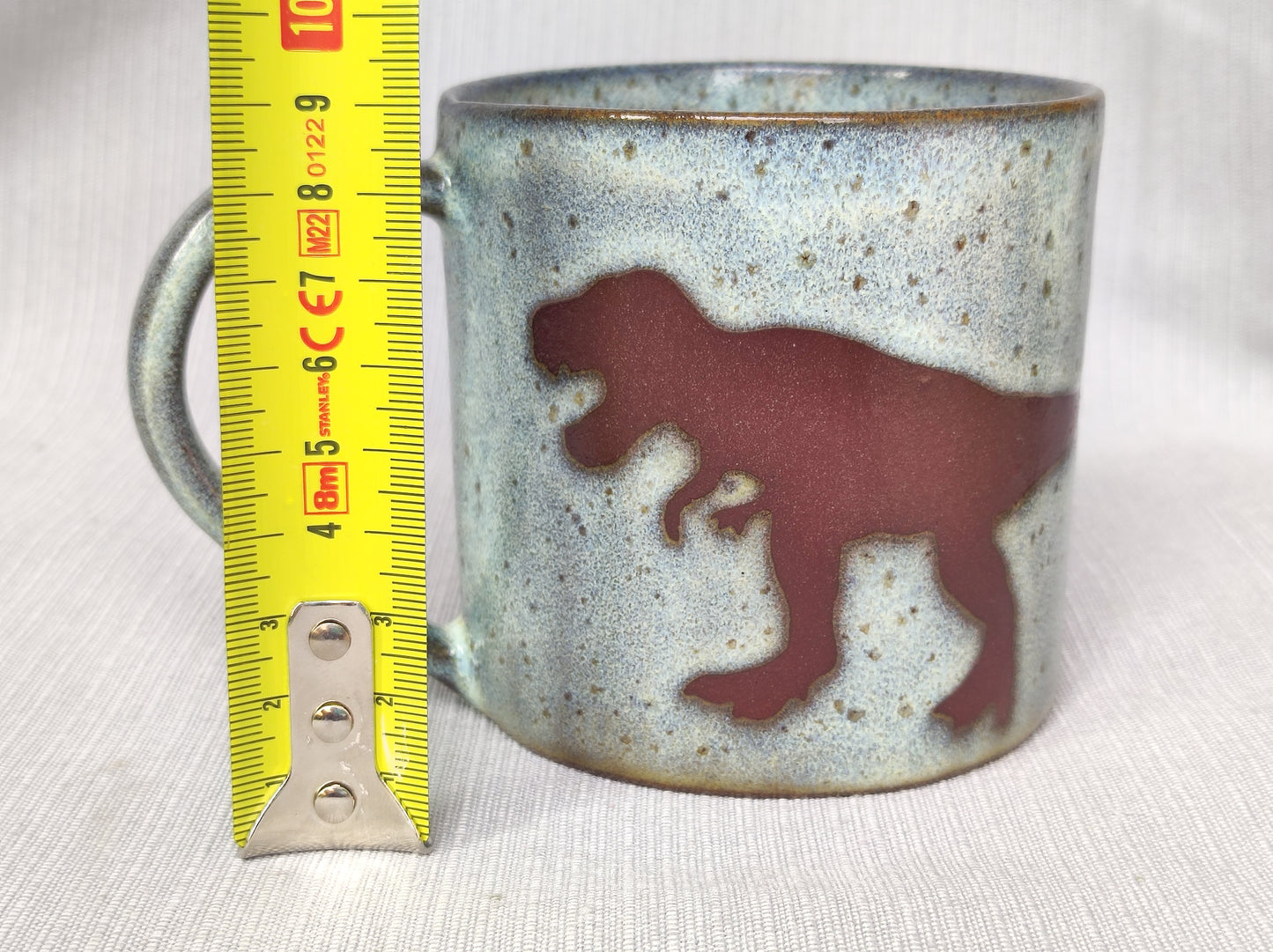 Unique handmade Trex dinosaur mug