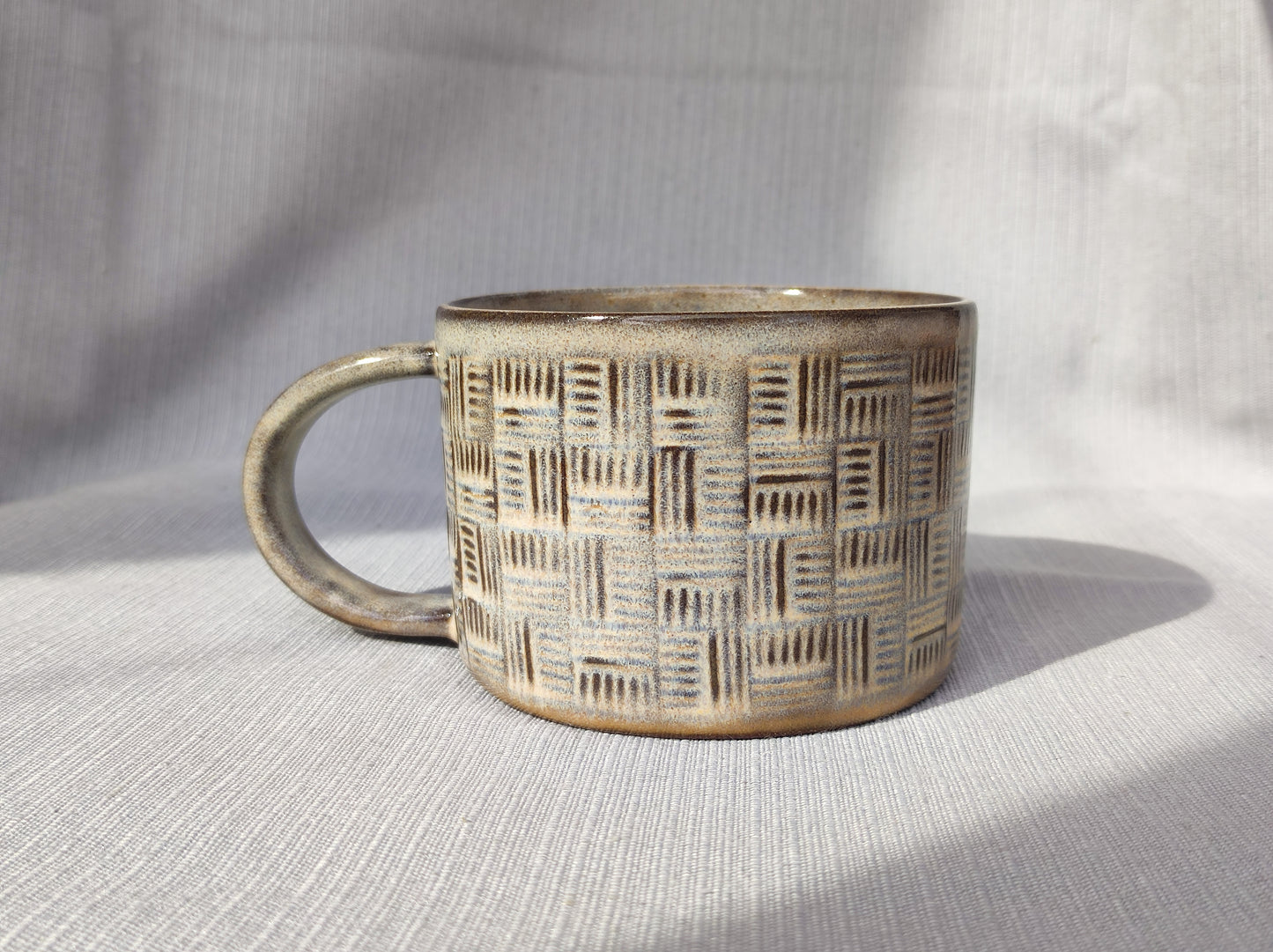 Handmade Scandinavia cream mug, 300ml