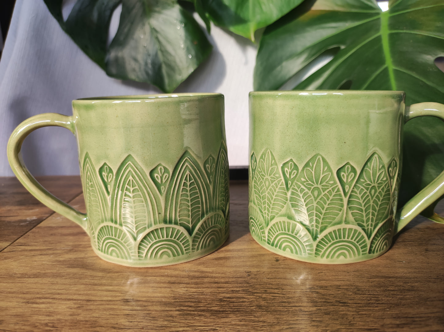 Handmade Tropical mug, 350ml