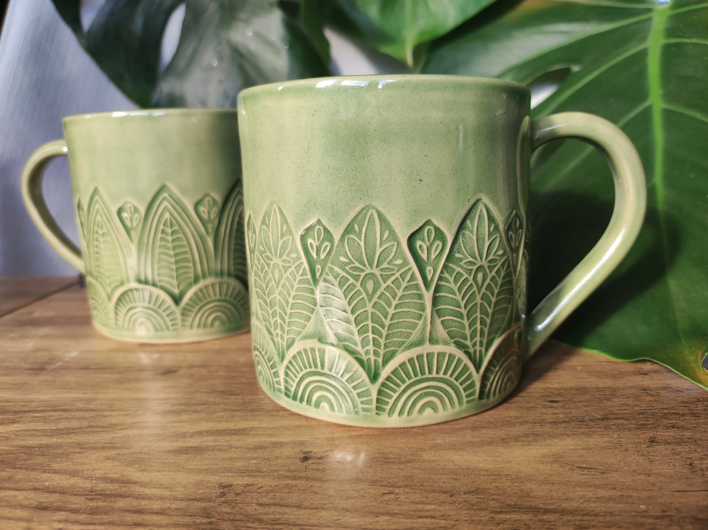 Handmade Tropical mug, 350ml