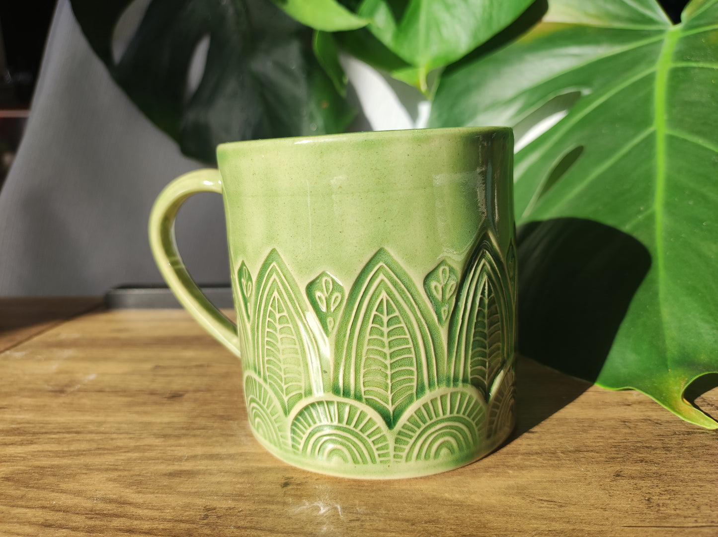 Handmade Tropical mug, 350ml