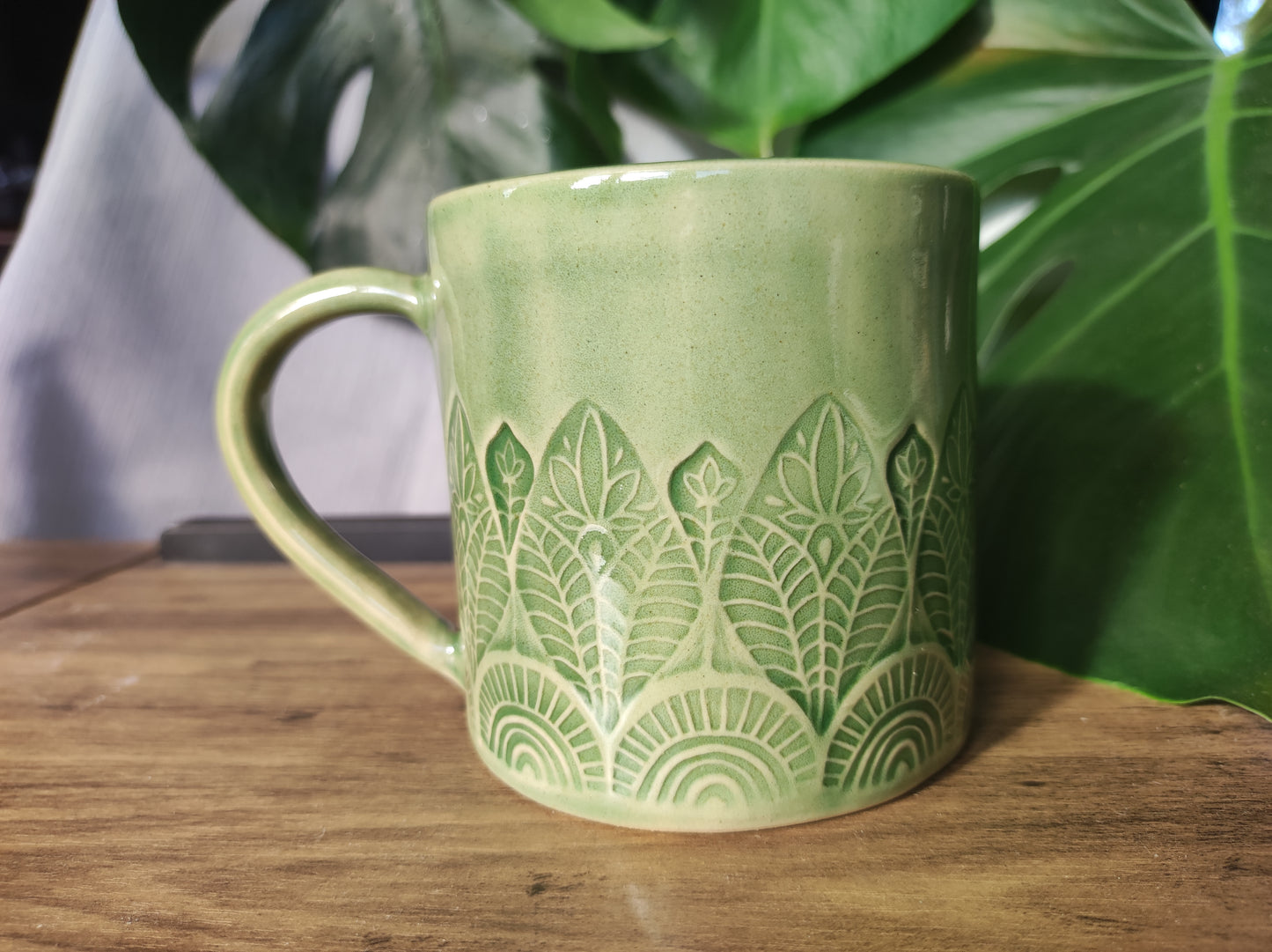 Handmade Tropical mug, 350ml