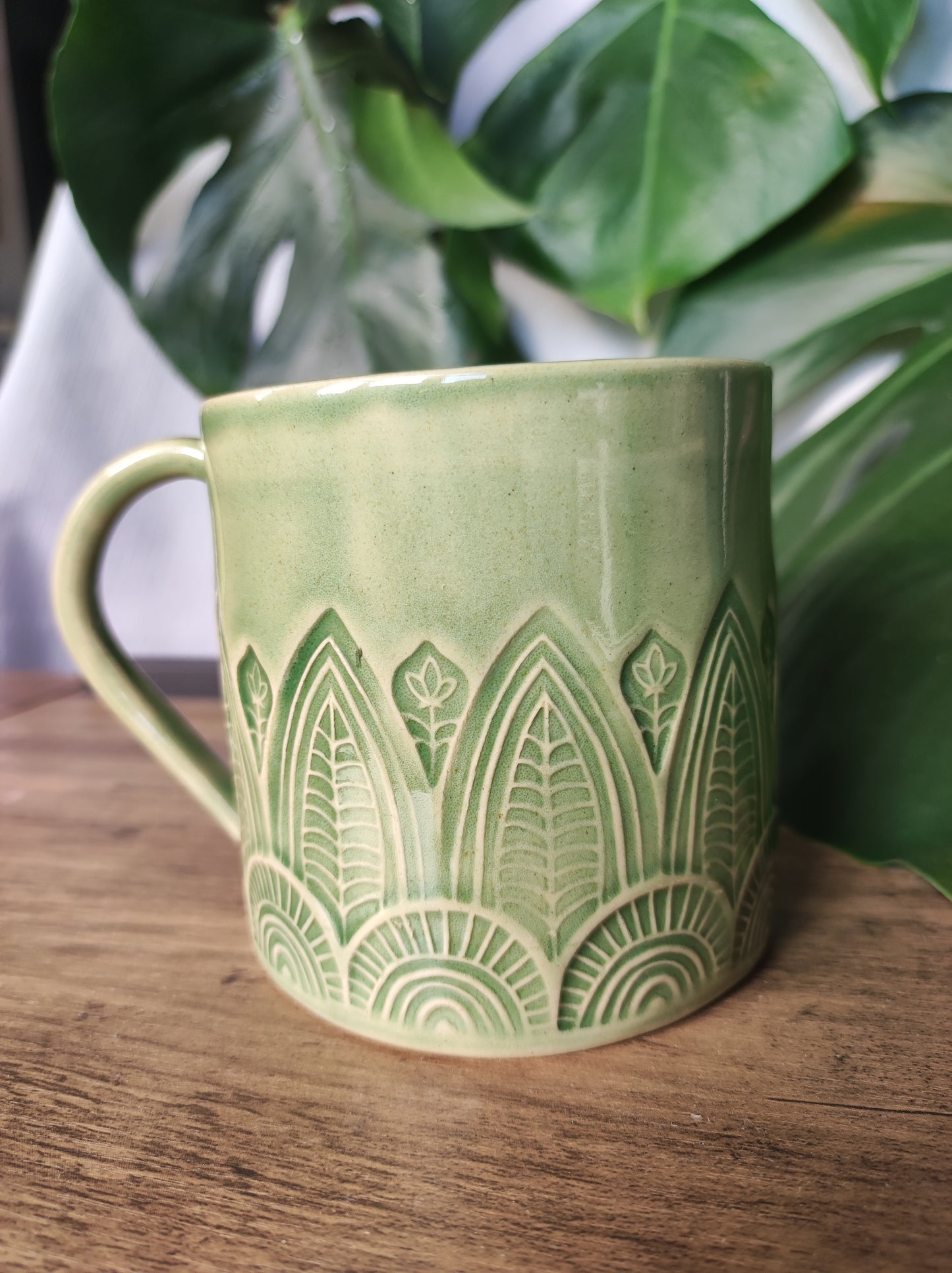 Handmade Tropical mug, 350ml