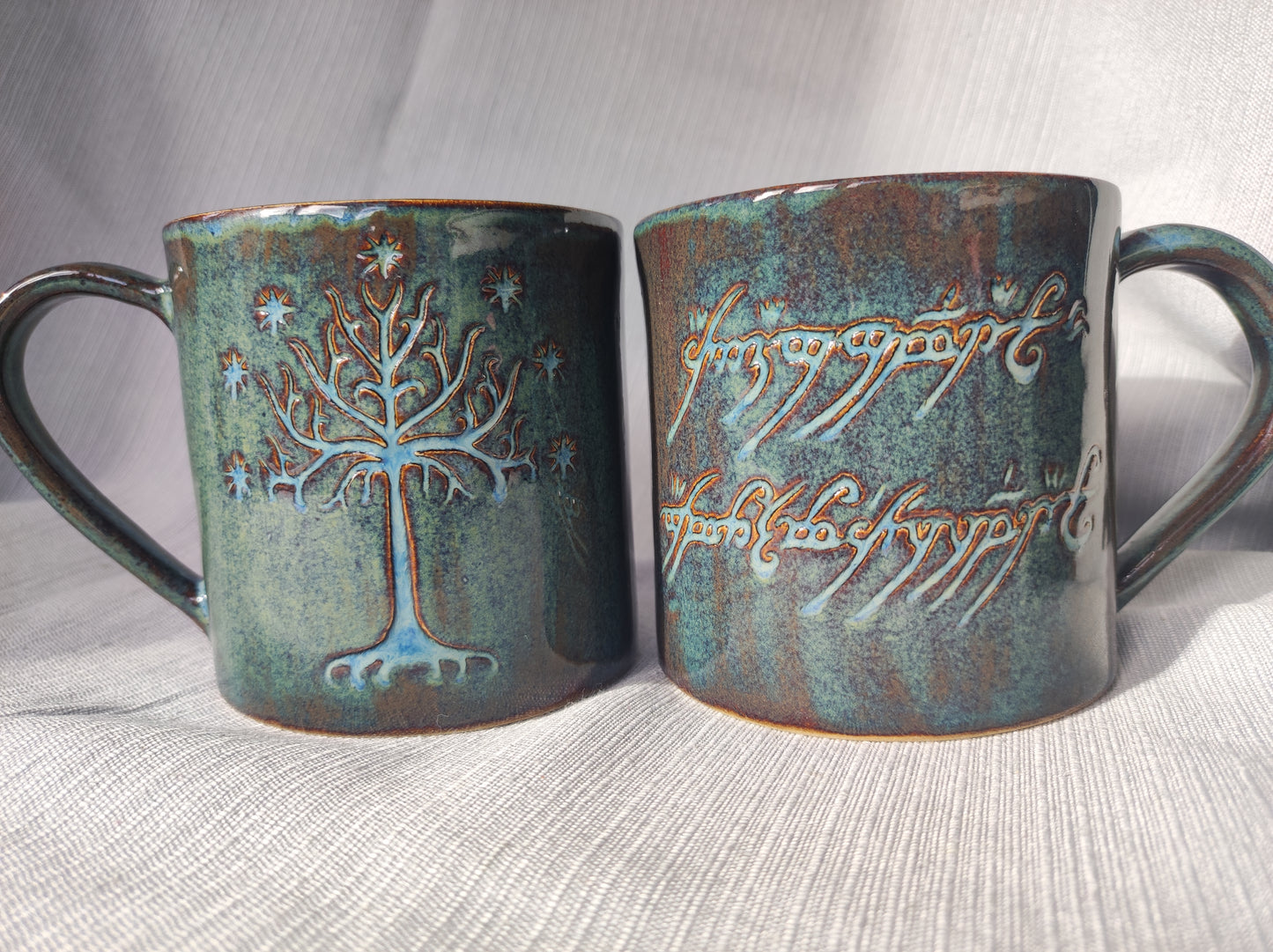 Handmade Lord of the rings set (2 mugs), 350ml, 520ml