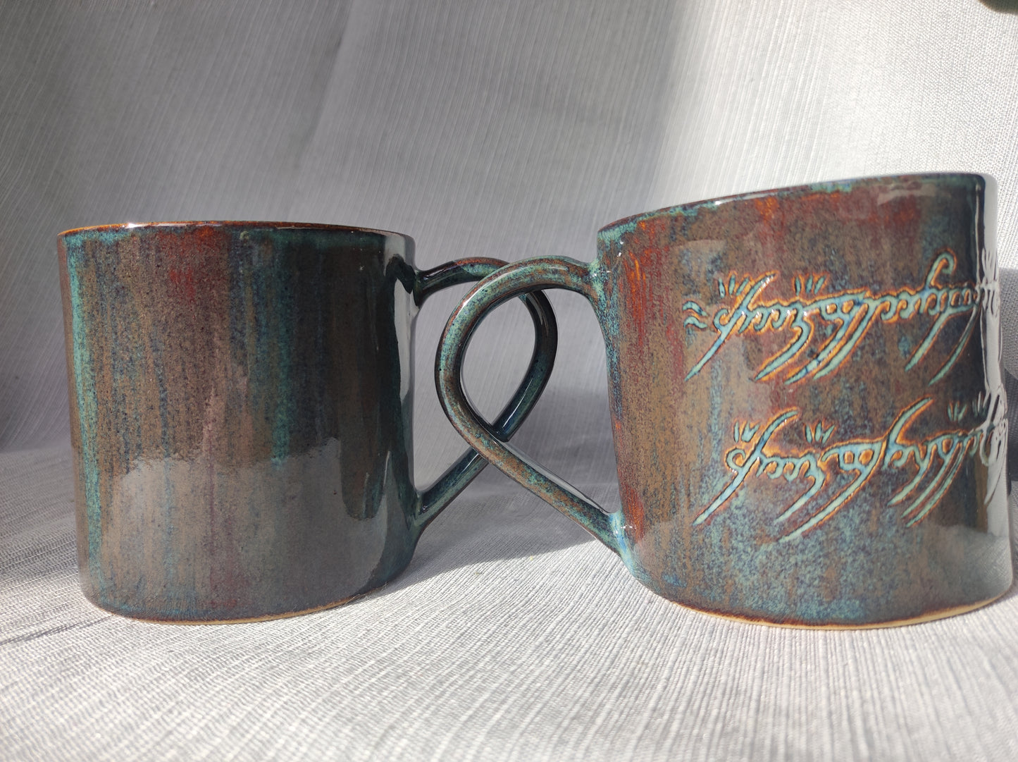 Handmade Lord of the rings set (2 mugs), 350ml, 520ml