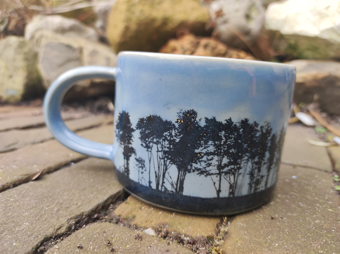 Handmade Forest cappuccino mug, 300ml