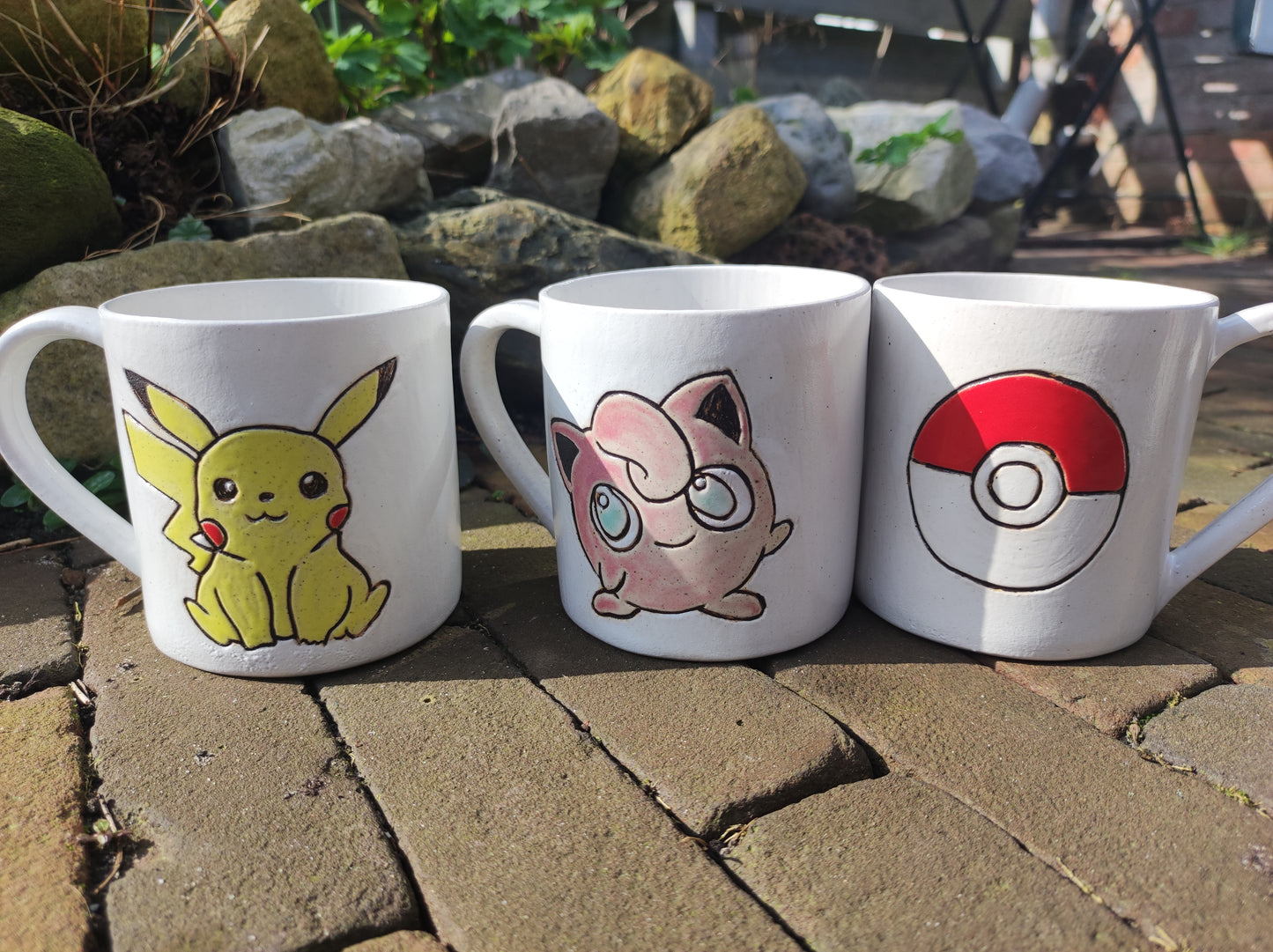 Unique Ceramic handmade Pikachu pokemon mug (380 ml)