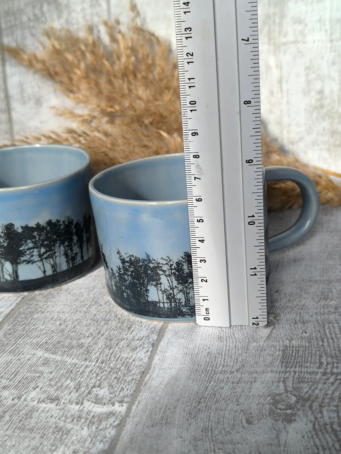 Handmade Forest cappuccino mug, 300ml