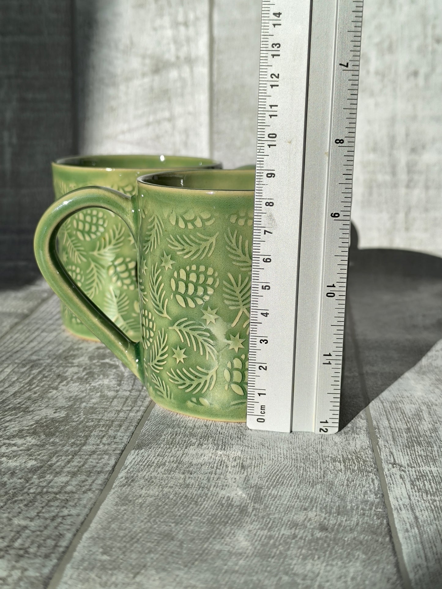 Handmade Pine cones mug, 350ml