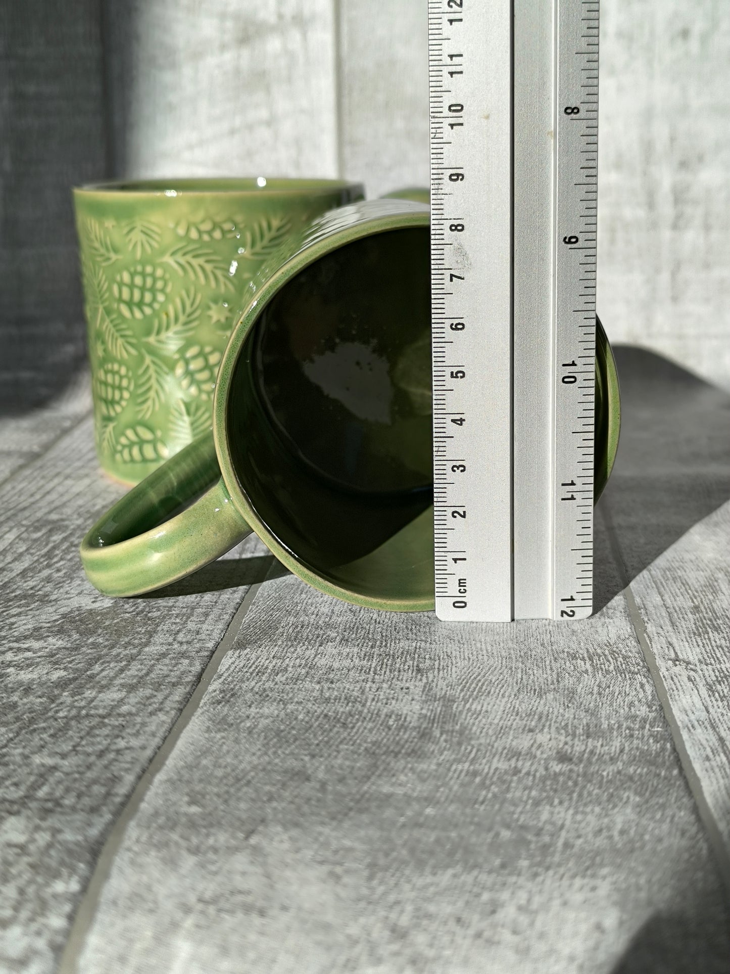 Handmade Pine cones mug, 350ml