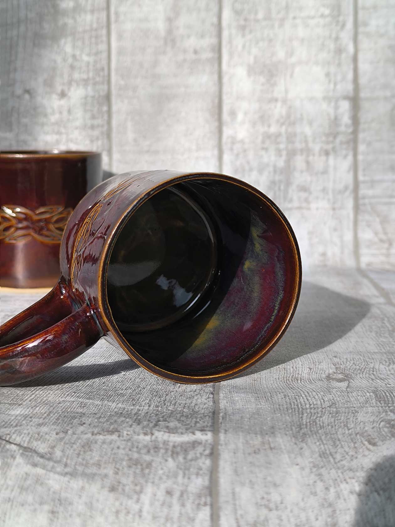 Handmade Celtic mug, 350 ml