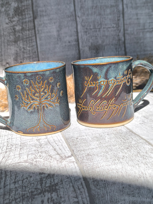 Handmade Lord of the rings set (2 mugs), 350ml