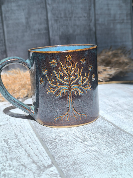 Handmade Tree of Gondor mug, 350ml