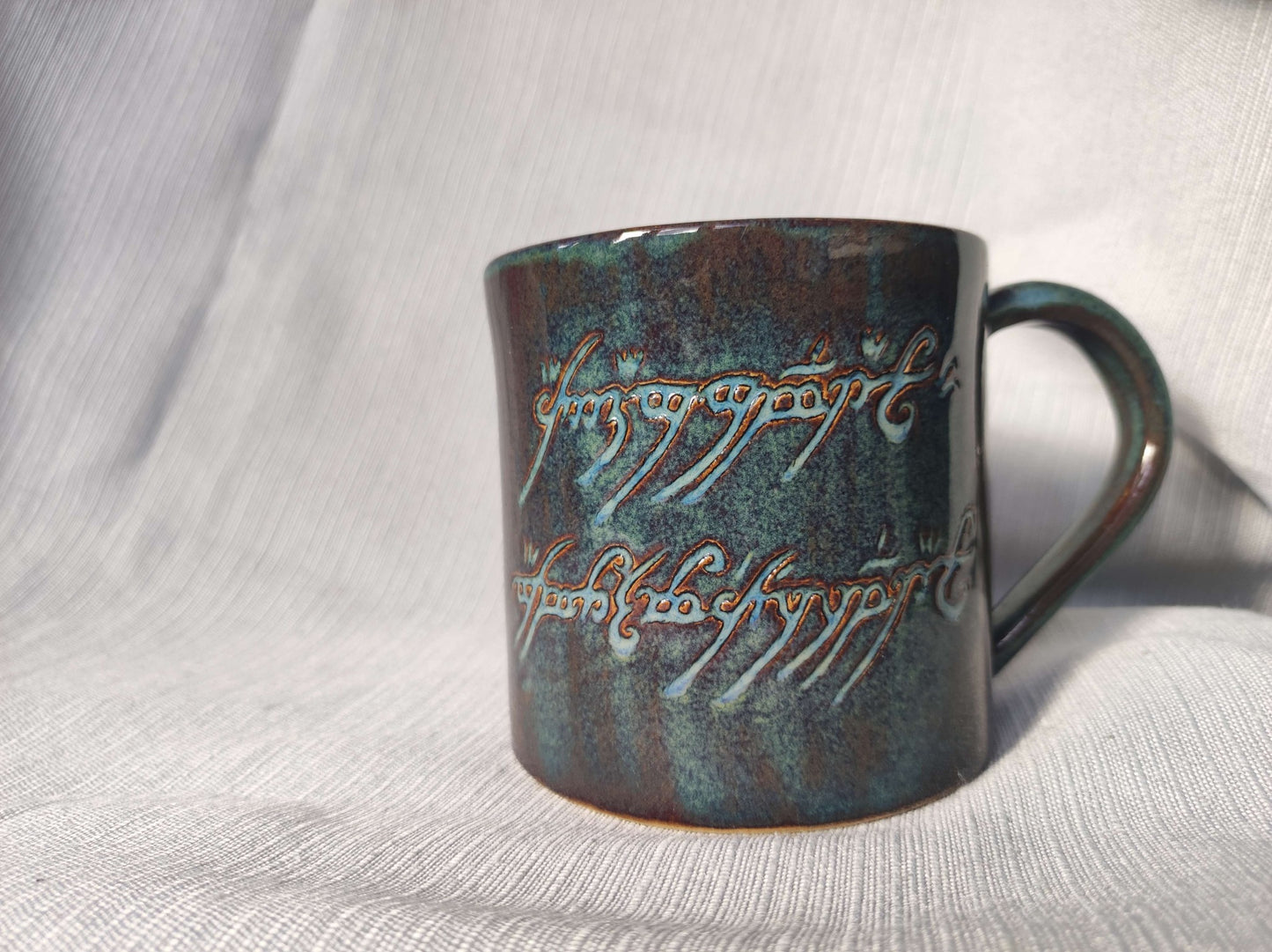 Handmade Black Speech mug, 350ml, 520ml